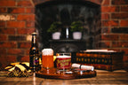 Butterbeer Bliss candle in a warn tavern atmosphere